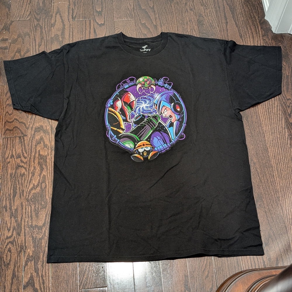 Megaman Vs Super Metroid Graphic T-shirt XXL